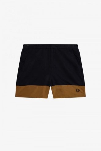 Short de bain à blocs de couleurs
