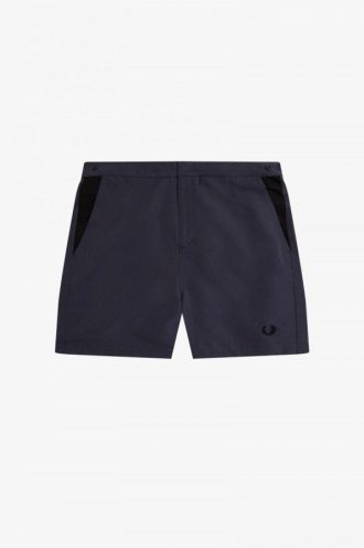 Short de bain à empiècements contrastés