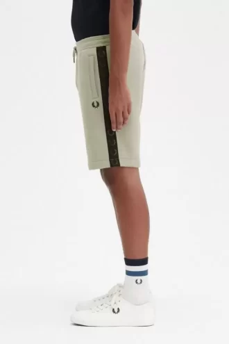 Short en molleton à bande gaufrée pour homme