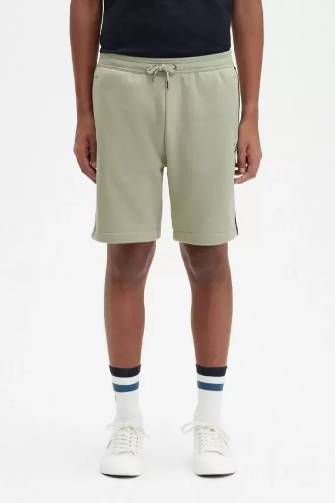 Short en molleton à bande gaufrée pour homme
