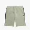 Short en molleton à bande gaufrée pour homme