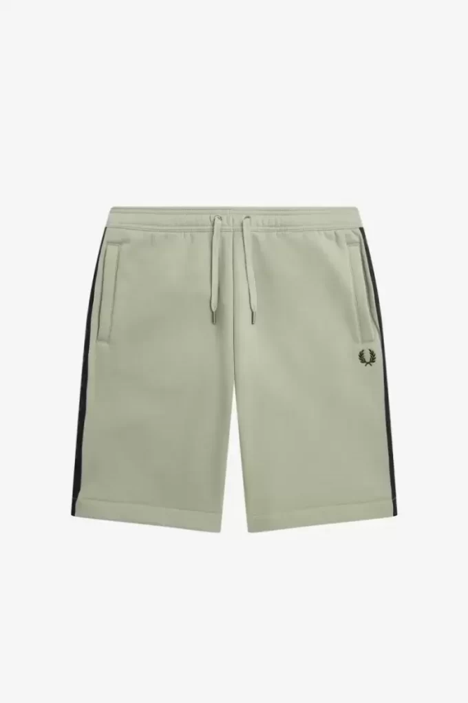 Short en molleton à bande gaufrée pour homme