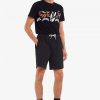 Short en tricot inversé