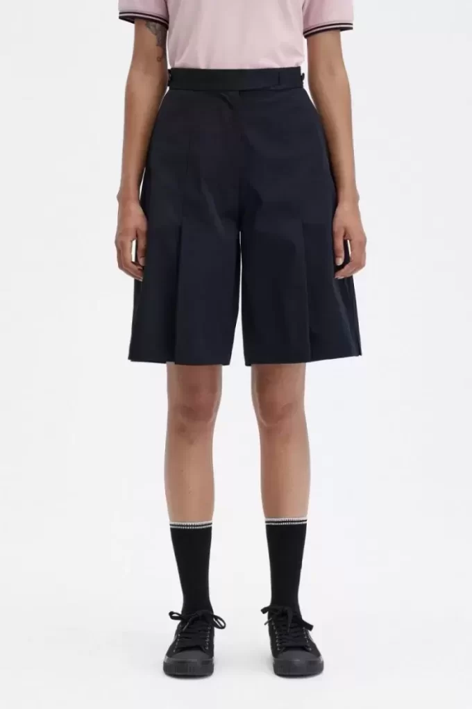 Short plissé pour femme