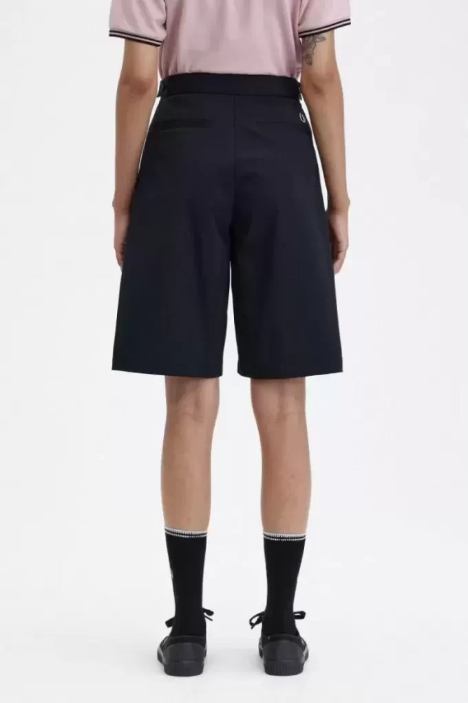 Short plissé pour femme