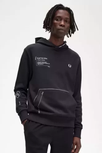 Sweat à capuche imprimé pour homme