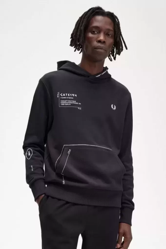 Sweat à capuche imprimé pour homme