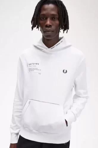 Sweat à capuche imprimé pour homme