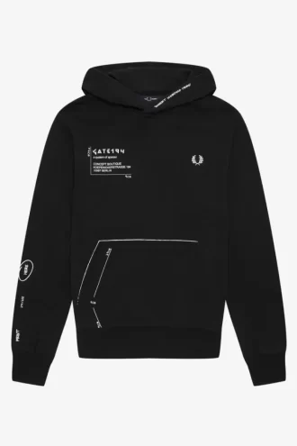 Sweat à capuche imprimé pour homme