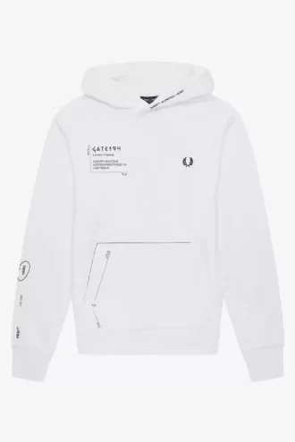 Sweat à capuche imprimé pour homme