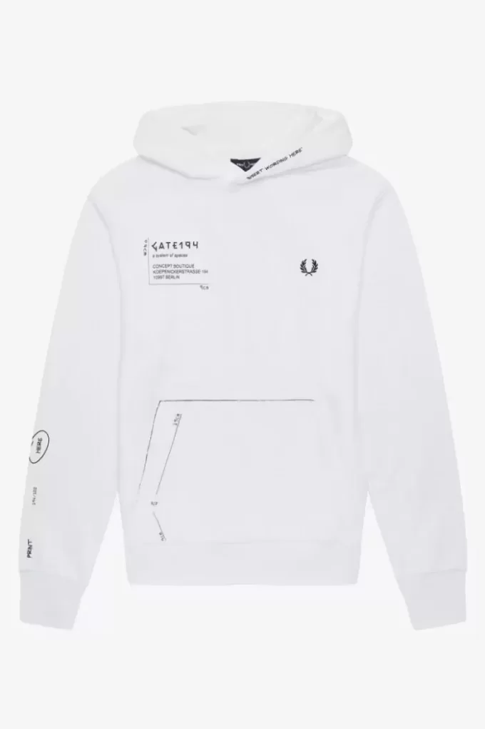 Sweat à capuche imprimé pour homme