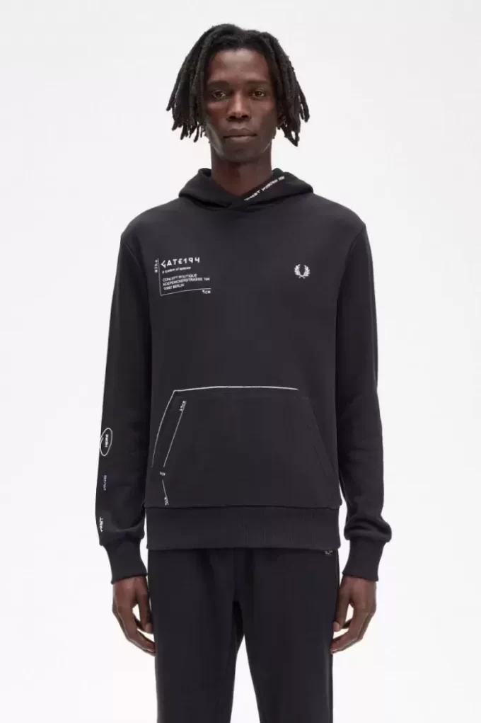Sweat à capuche imprimé pour homme