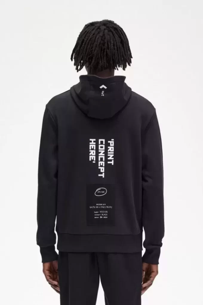Sweat à capuche imprimé pour homme