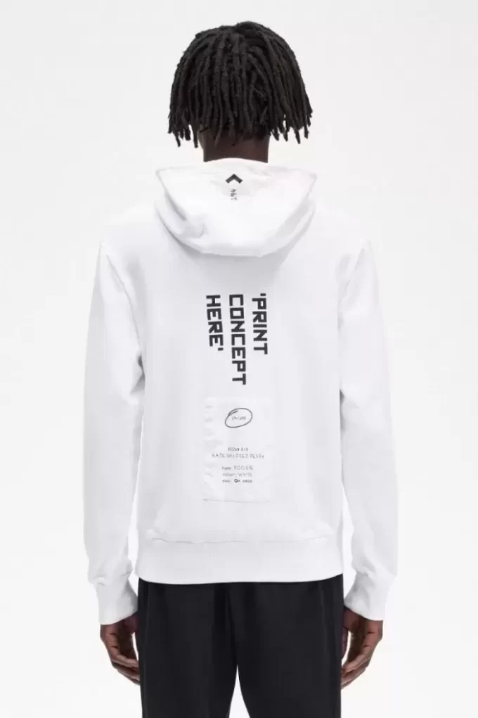 Sweat à capuche imprimé pour homme