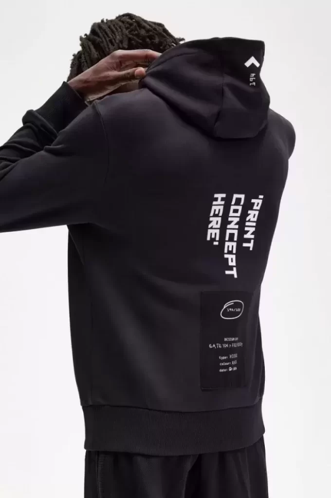 Sweat à capuche imprimé pour homme