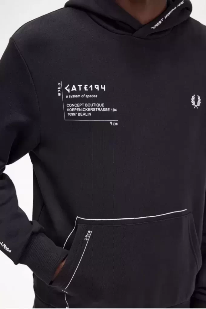 Sweat à capuche imprimé pour homme
