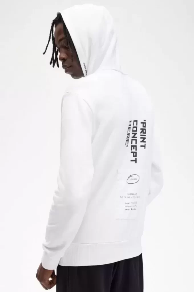 Sweat à capuche imprimé pour homme