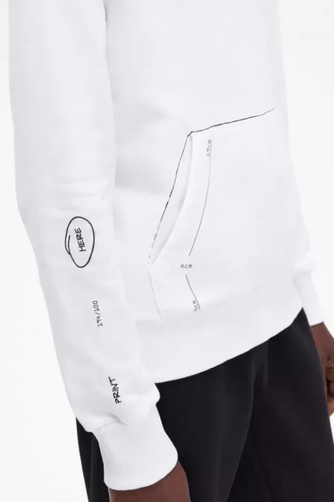 Sweat à capuche imprimé pour homme