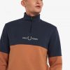 Sweat-shirts à demi-fermeture éclair et blocs de couleurs