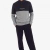 Sweat-shirts à demi-fermeture éclair et blocs de couleurs