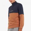 Sweat-shirts à demi-fermeture éclair et blocs de couleurs