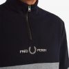 Sweat-shirts à demi-fermeture éclair et blocs de couleurs