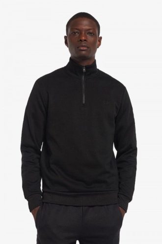 Sweat-shirts à demi-zip avec bande ton sur ton