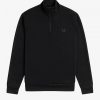 Sweat-shirts à demi-zip avec bande ton sur ton