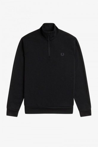 Sweat-shirts à demi-zip avec bande ton sur ton