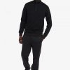 Sweat-shirts à demi-zip avec bande ton sur ton