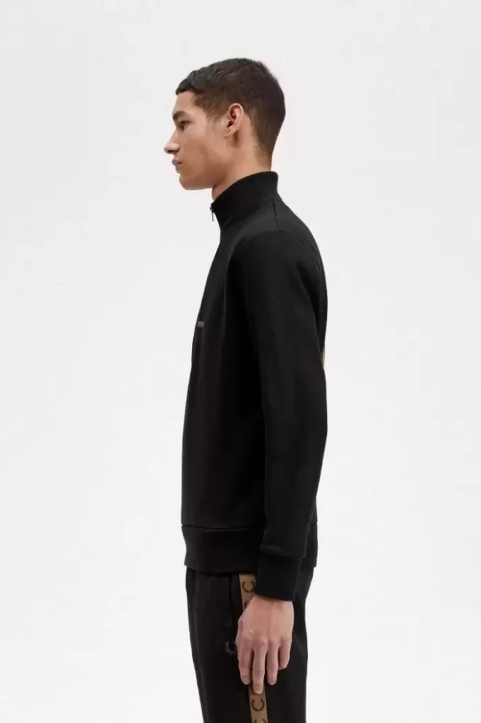 Sweat-shirts à demi-zip et double imprimé graphique pour homme