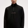 Sweat-shirts à demi-zip et double imprimé graphique pour homme