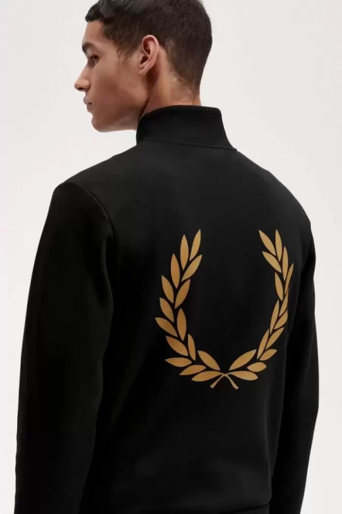 Sweat-shirts à demi-zip et double imprimé graphique pour homme