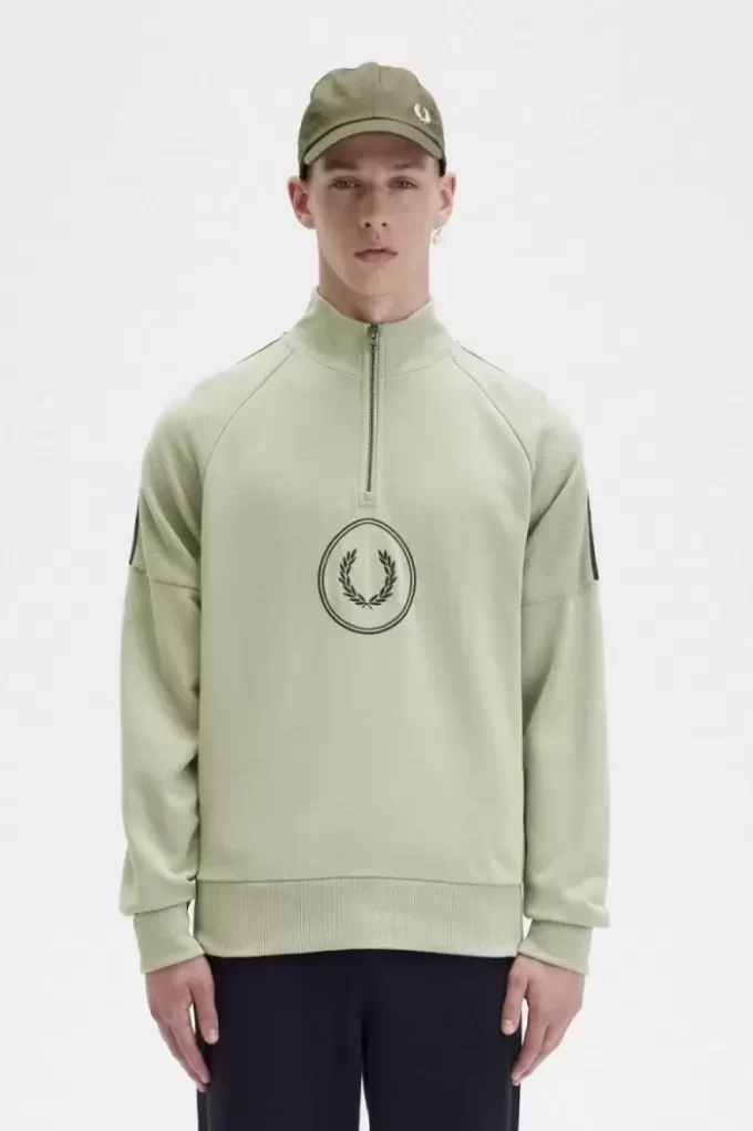 Sweat-shirts demi-zippés Circle Branding pour homme