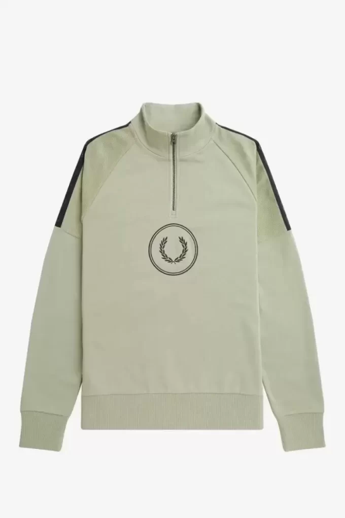 Sweat-shirts demi-zippés Circle Branding pour homme