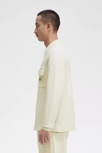 Sweat-shirts à manches longues et à revers bouclé pour homme