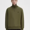 Sweat-shirts pour hommes à col zippé et bordure tricotée