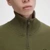 Sweat-shirts pour hommes à col zippé et bordure tricotée