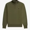 Sweat-shirts pour hommes à col zippé et bordure tricotée