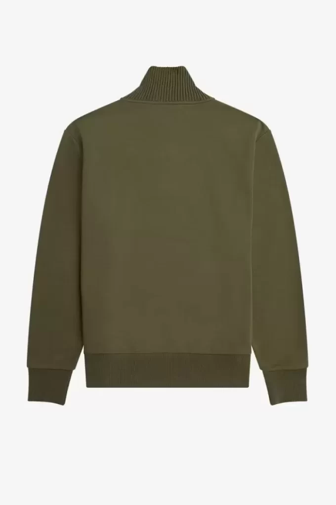 Sweat-shirts pour hommes à col zippé et bordure tricotée