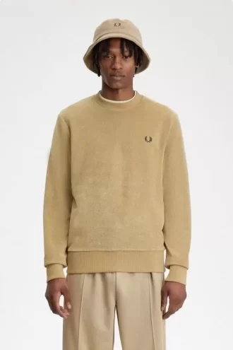 Sweat-shirts ras du cou en tissu éponge pour homme