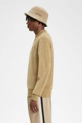 Sweat-shirts ras du cou en tissu éponge pour homme