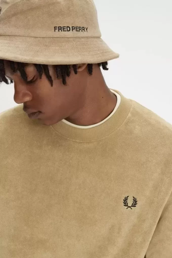 Sweat-shirts ras du cou en tissu éponge pour homme