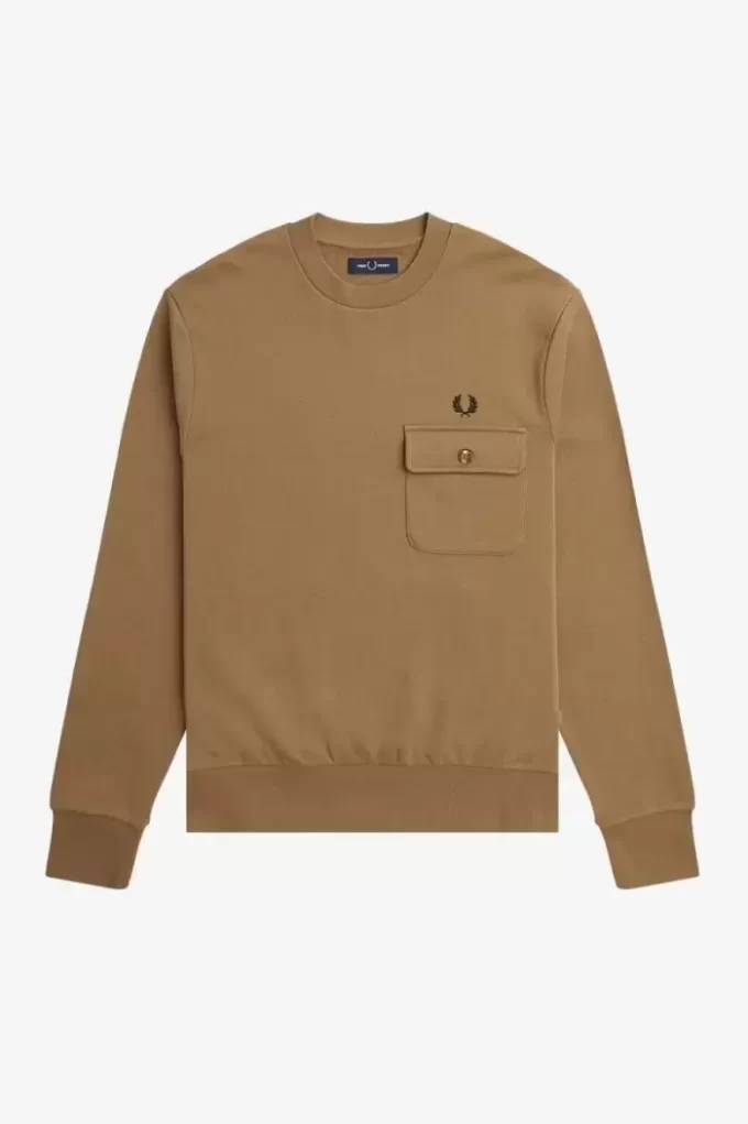 Sweat-shirts ras du cou à poches pour homme