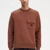 Sweat-shirts ras du cou pour homme avec badge