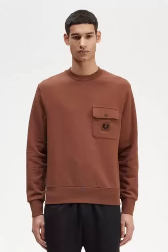 Sweat-shirts ras du cou pour homme avec badge
