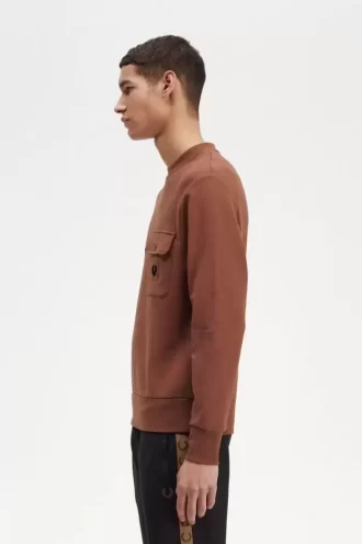 Sweat-shirts ras du cou pour homme avec badge