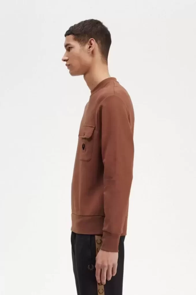 Sweat-shirts ras du cou pour homme avec badge