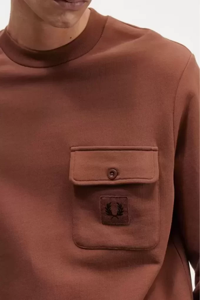 Sweat-shirts ras du cou pour homme avec badge