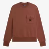 Sweat-shirts ras du cou pour homme avec badge